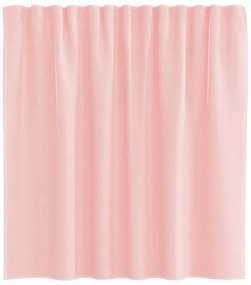 Cortinas de voile com laços 2 pcs rosa 140x140 cm