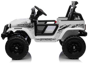 Jipe elétrico para Crianças 12V OFF ROAD 4x4 SPORT Rodas de EVA, Assento de couro Branco