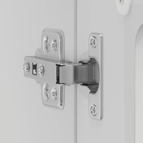 Armário de parede de cozinha porta vidro Kalmar branca