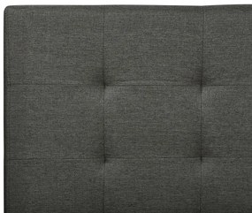 Cama de casal com arrumação em tecido cinzento escuro 180 x 200 cm LA ROCHELLE Beliani