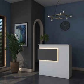 Mesa de Receção MA102 – Branco Antracite – 110x110x40 cm