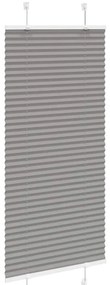 Antracite Plissada Cega 65x150 cm Largura Tecido 64,4 cm