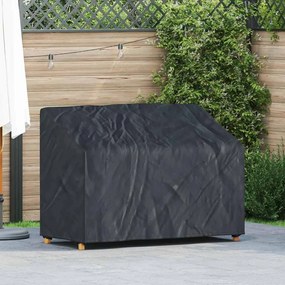 vidaXL Capa para banco de jardim Preto 134 x 70 x 65 / 94 cm tecido 210D