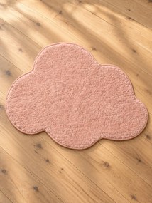 Tapete Vertbaudet suave em forma de nuvem para criança rosado