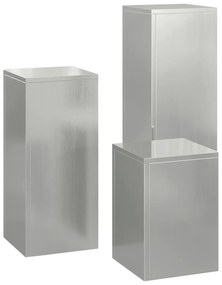 Conjunto de 3 Suportes para Plantas Externos em Aço Galvanizado