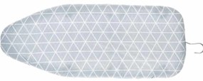 Tábua de Engomar Cinzento Zig-zag Metal (30,5 x 14 x 74 cm)