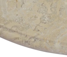 Tampo de mesa Ø60x2,5 cm mármore cor creme