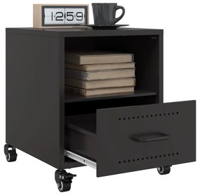 Mesa de cabeceira 36x39x43,5 cm aço preto