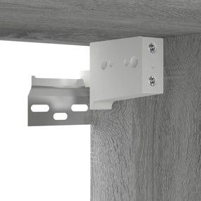 Armários parede 4 pcs 60x30x30 cm derivados cinza sonoma