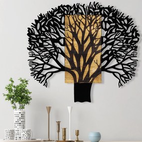 Acessório Decorativo de Parede Tree 1 – Nogueira e Preto – 93 x 3 x 86