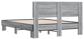 Estrutura de cama 120x190 cm derivados madeira/metal