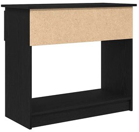 Mesa consola com gavetas 85,5x38,5x74,5 cm preto