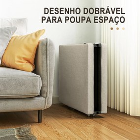 Cama Dobrável 70x180 cm com Colchão de Espuma Cama Dobrável com Encost