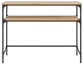 Mesa consola 100x35,5x75cm derivados de madeira carvalho sonoma