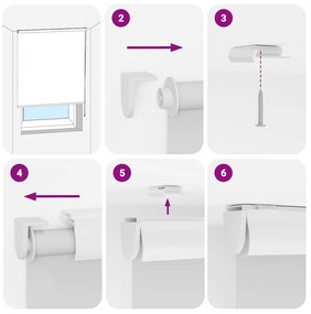 Rolo de Duche Estores cassete 150x240 cm Largura Tecido 146 cm