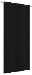 vidaXL Tela de varanda 100x240 cm tecido oxford preto