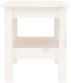 Mesa de centro 35x35x40 cm pinho maciço branco