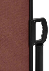 Toldo lateral retrátil 180x300 cm castanho