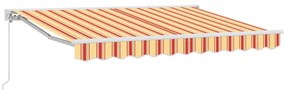 Toldo Retrátil Manual Azul Marinho 350x200 cm