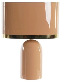 Lâmpada de Mesa Dkd Home Decor Cor de Rosa Dourado Metal Ferro 50 W (37 X 21 X 52 cm)