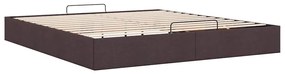 Estrutura de cama otomana sem colchão 180x200cm castanho-escuro