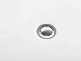 Banheira para parede em acrílico branco 170 x 80 cm HARVEY Beliani
