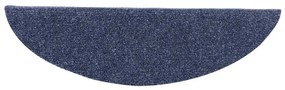Tapetes escada autoadesivos 10 pcs 56x17x3 cm agulhado azul
