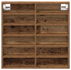 Armário Vitrine vidaXL Madeira Velha 60x8,5x58 cm Madeira Ingenharia