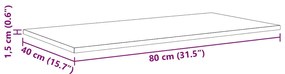 Prancha de Estante para Livros 4 pcs Preto 100 x 40 x 1.5cm