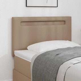 Cabeceira vidaXL Design Simples Cappuccino 100 cm Couro Sintético