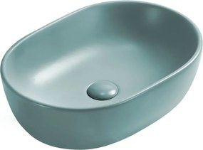 Mexen Viki lavatório de bancada 48 x 35 cm, verde claro mate - 21054848