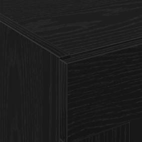 Armários de Parede 2 pcs Carvalho Preto 69,5x34x90 cm Madeira de Engen