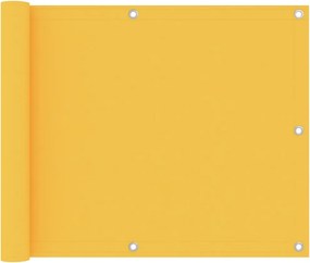 vidaXL Tela de varanda 75x400 cm tecido Oxford amarelo