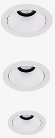 Pack De 3 Downlights Led Embutidos Com Molduras Redondas Ø7 Cm Em Alumínio Orelva Branco & Branco 3000k & 8 W & 38º - Sklum
