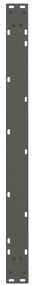 Pés para mesa de jantar em forma de V, 2 peças, antracite, 100x(72-73,
