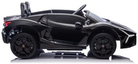 Carro elétrico para Crianças 2 Lugares Lamborghini Revuelto XL 24V 4x4 Rodas Espuma EVA, Assento Couro ecológico Preto