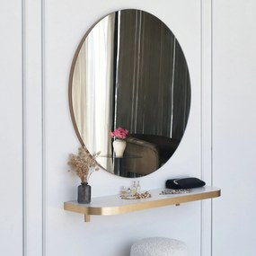 Espelho Gold – Dourado – Diâmetro 90 cm
