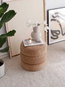 Pouffe Boum – Camel – 40 cm x 40 cm x 40 cm