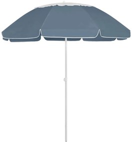 Guarda-sol de praia 300 cm azul