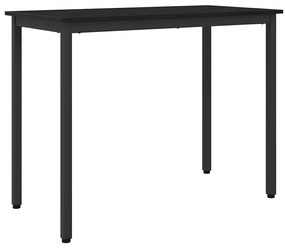 vidaXL mesa Carvalho Preto 100 x 50 x 76,5 cm