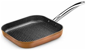 Frigideira Assadora com Riscas Monix M740030 Grill 28 cm Castanho Preto