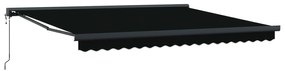 vidaXL Toldo Preto 350 x 250 x 165 cm Poliéster e Alumínio