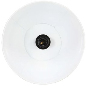 Candeeiro suspenso redondo 25 W 28,5 cm E27 branco