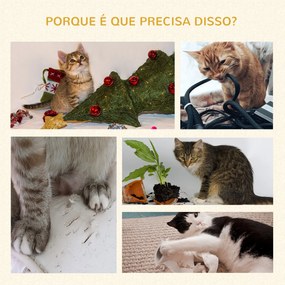PawHut Árvore Arranhador para Gatos Torre para Gatos Altura 123cm com