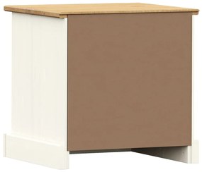 Mesa de cabeceira VIGO 42x35x42 cm pinho maciço branco