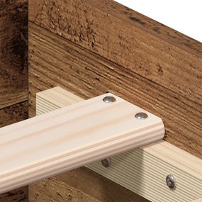 Estrutura de Cama com Gavetas Madeira Envelhecida
