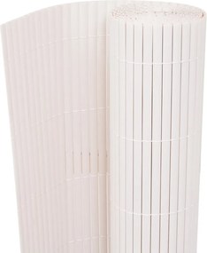 vidaXL Cerca para Jardim Branco 150 x 500 cm PVC