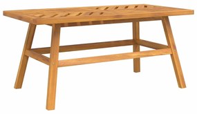 Conjunto de Lounge para Jardim de 4 Peças de Madeira Sólida de Acácia