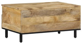 Mesa de centro 80x54x40 cm madeira de mangueira maciça