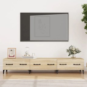 vidaXL Móvel TV 150x34,5x30 cm madeira processada cor carvalho sonoma